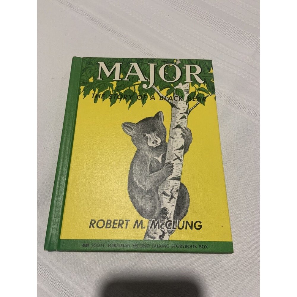 Major: The story of a Black Bear, by Robert M McClung, HC  VG Rare HTF